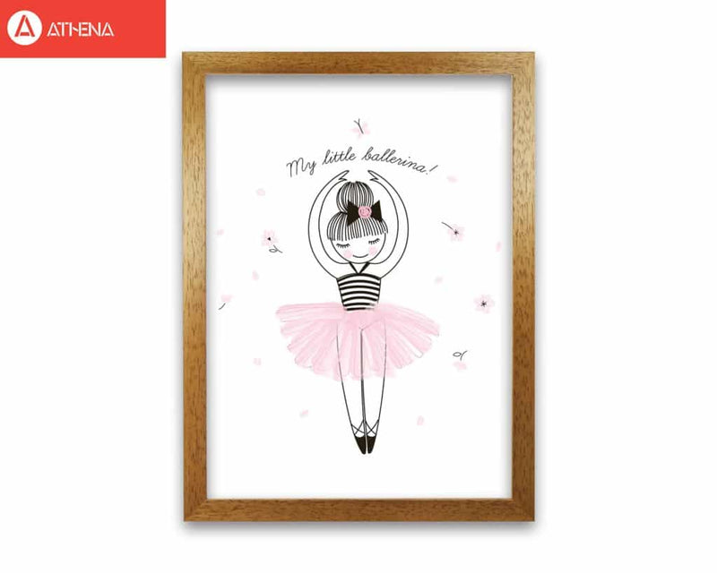 My little ballerina modern fine art print, framed childrens nursey wall art poster