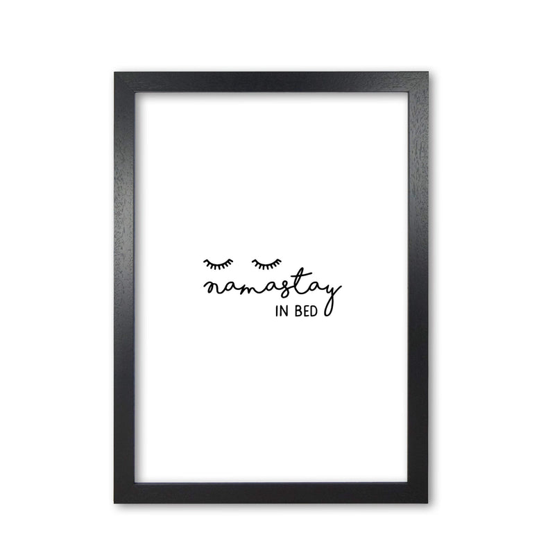 Namastay in bed bedroom art fine art print by orara studio