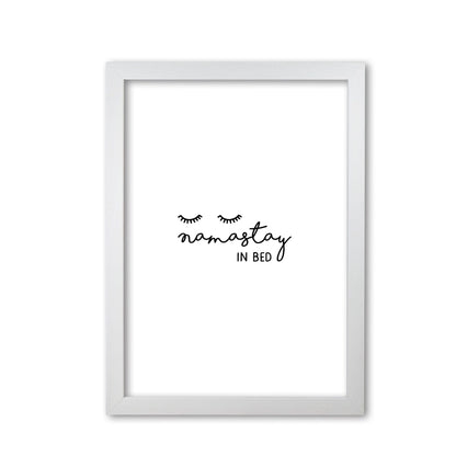 Namastay in bed bedroom art fine art print by orara studio