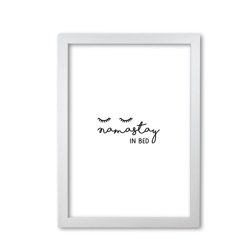 Namastay in bed bedroom art fine art print by orara studio