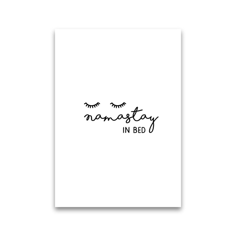 Namastay In Bed Bedroom Art Print By Orara Studio