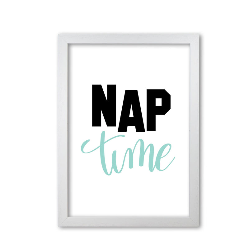 Nap time black and mint modern fine art print, framed typography wall art