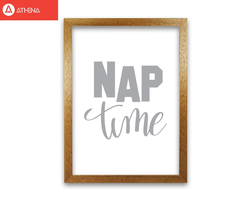 Nap time grey modern fine art print, framed typography wall art