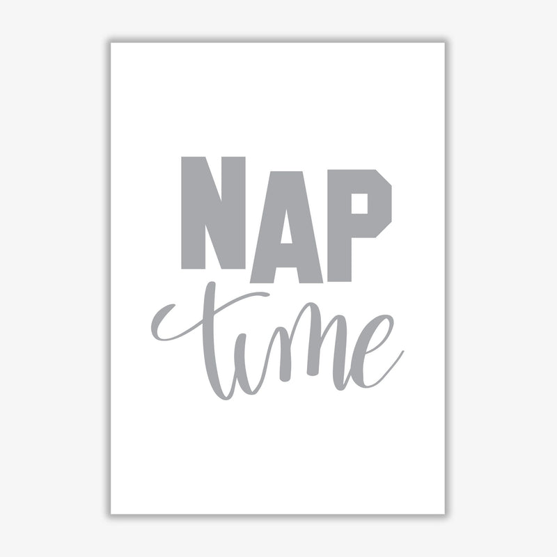 Nap time grey modern fine art print, framed typography wall art