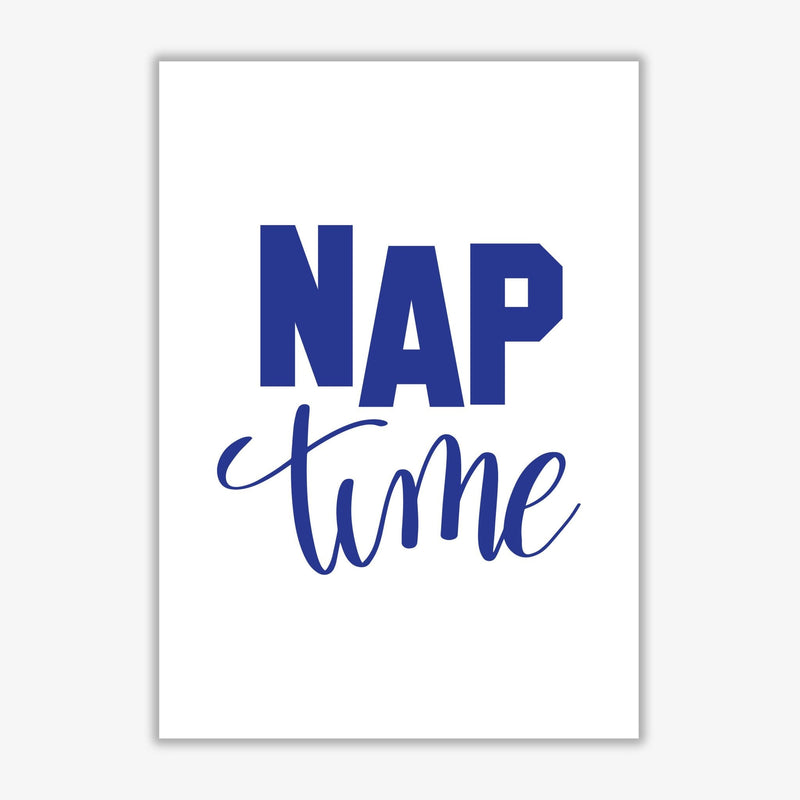 Nap time navy modern fine art print, framed typography wall art