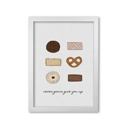 Never gonna give you up fine art print by orara studio, framed kitchen wall art