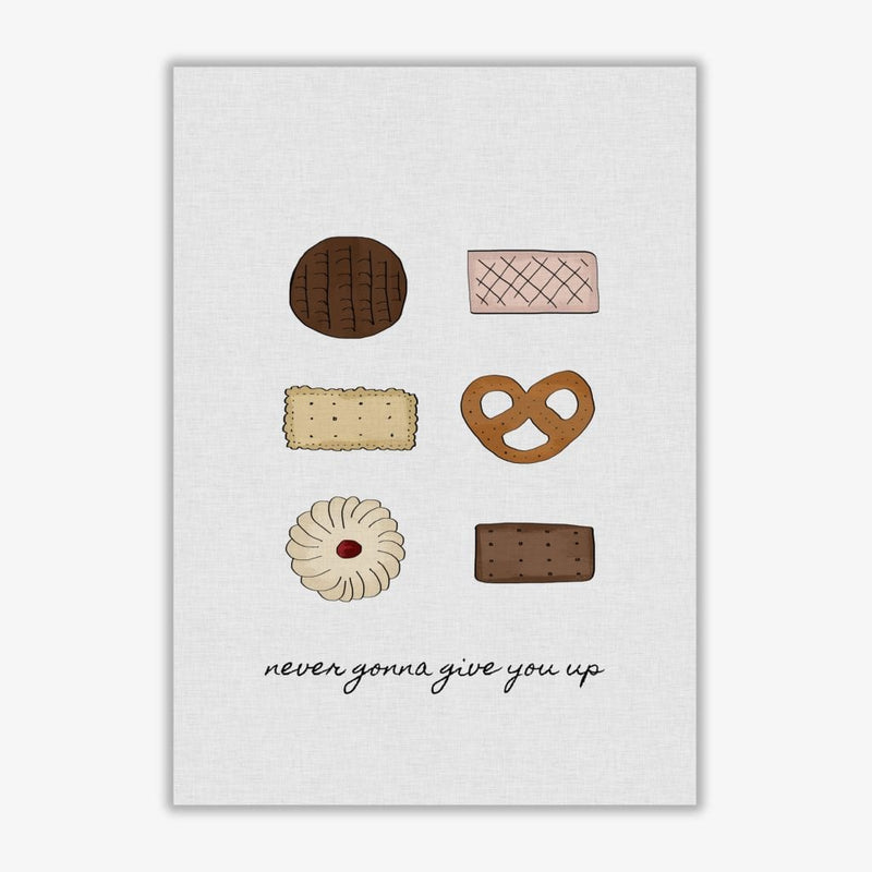 Never gonna give you up fine art print by orara studio, framed kitchen wall art