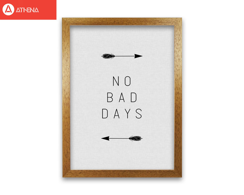 No bad days arrow quote fine art print by orara studio