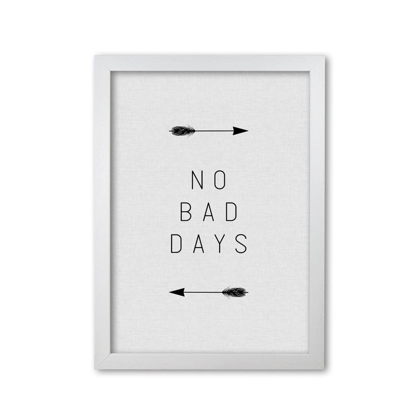 No bad days arrow quote fine art print by orara studio