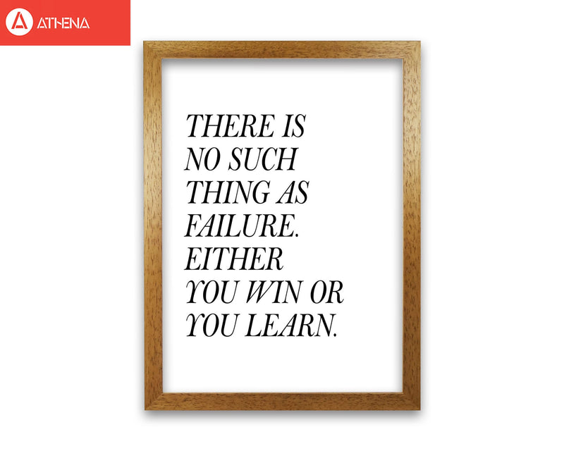 No such thing as failure modern fine art print, framed typography wall art