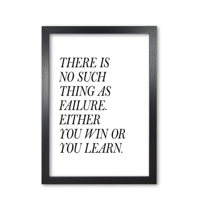 No such thing as failure modern fine art print, framed typography wall art