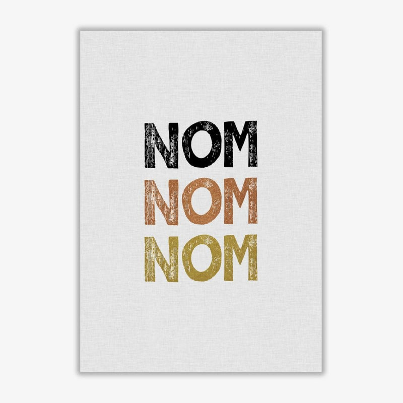 Nom nom nom fine art print by orara studio, framed kitchen wall art