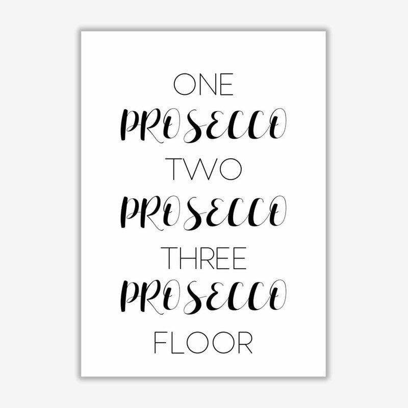 One prosecco two prosecco modern fine art print, framed kitchen wall art