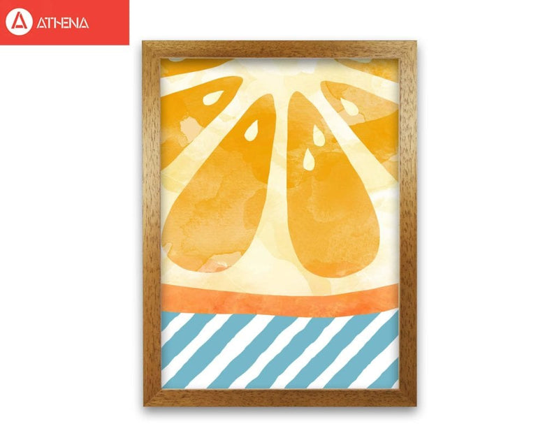 Orange abstract fine art print by orara studio, framed kitchen wall art