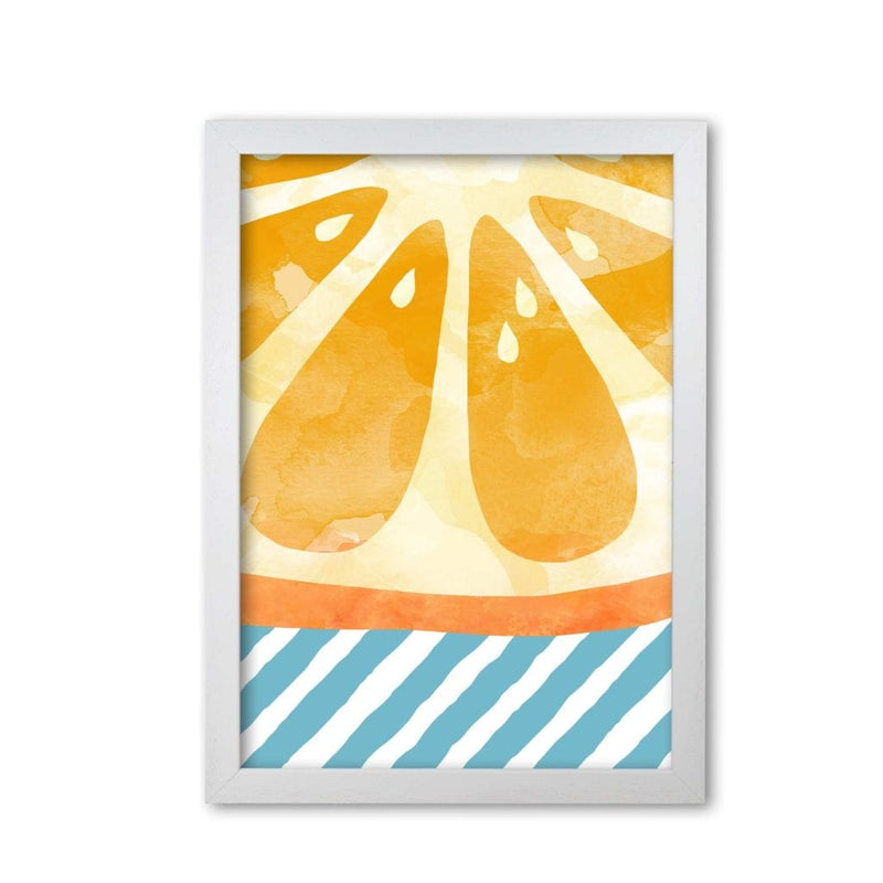 Orange abstract fine art print by orara studio, framed kitchen wall art