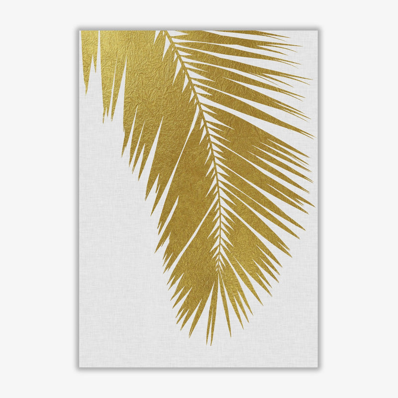 Palm leaf gold i fine art print by orara studio, framed botanical &