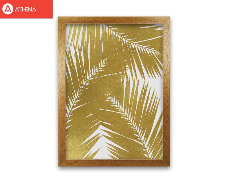 Palm leaf gold iii fine art print by orara studio, framed botanical &