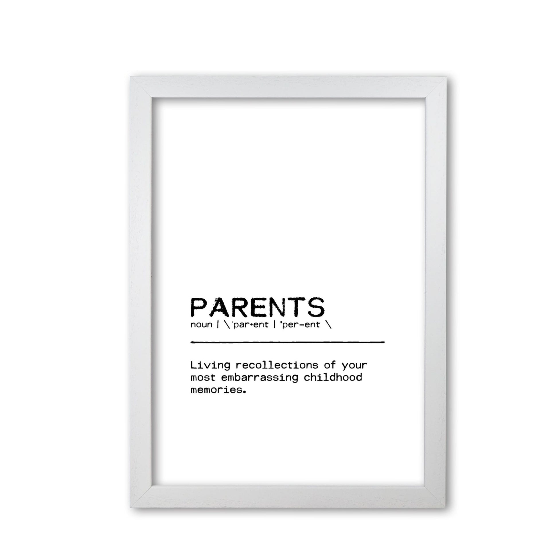 Parents memories definition quote fine art print by orara studio