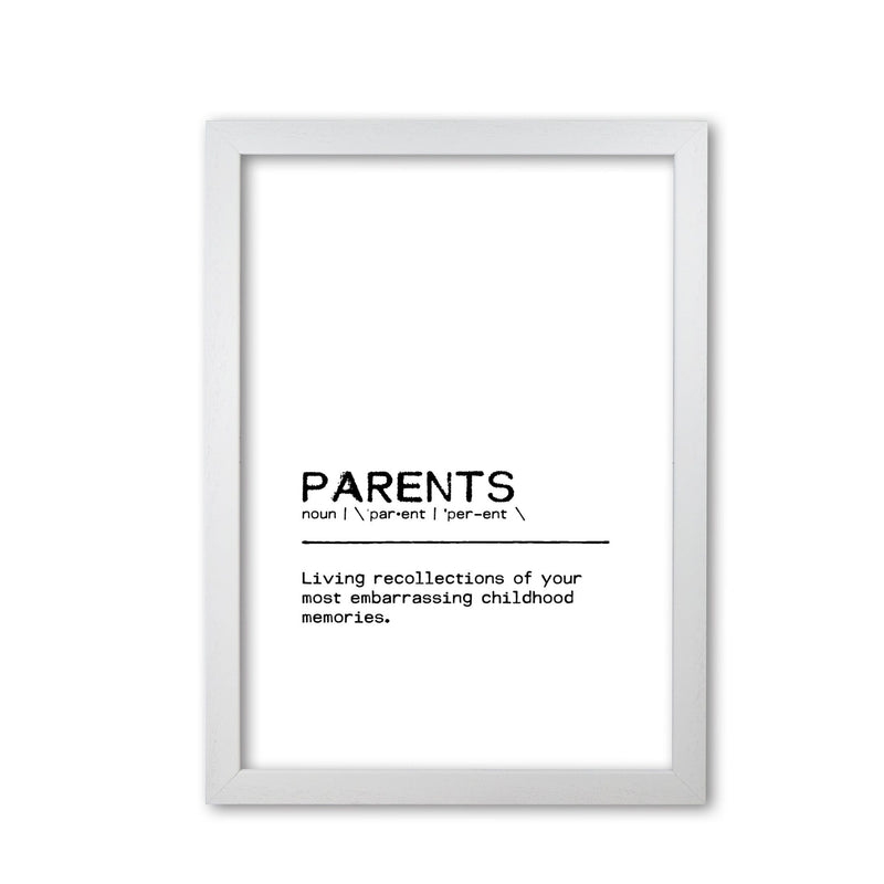 Parents memories definition quote fine art print by orara studio
