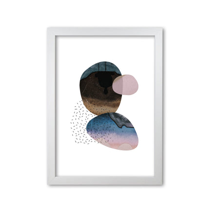 Pastel and sand abstract shapes modern fine art print