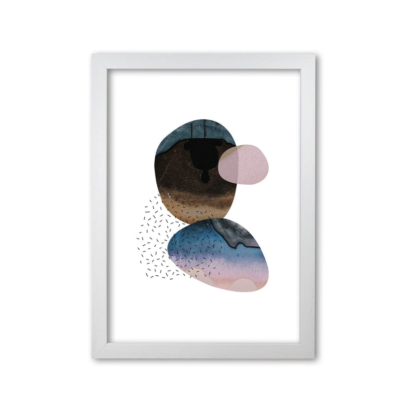 Pastel and sand abstract shapes modern fine art print