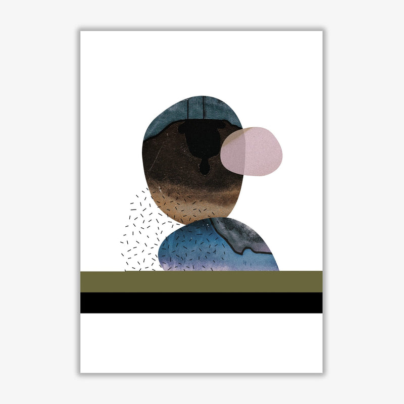 Pastel and sand abstract shapes modern fine art print