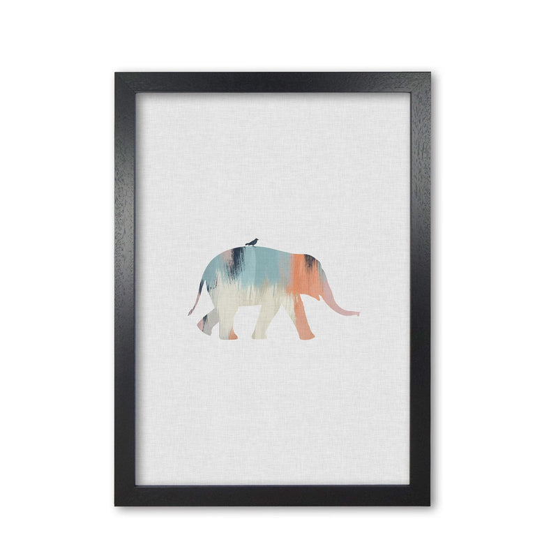 Pastel elephant fine art print by orara studio