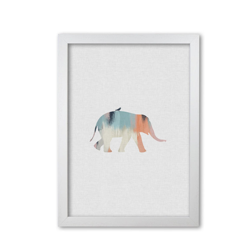 Pastel elephant fine art print by orara studio