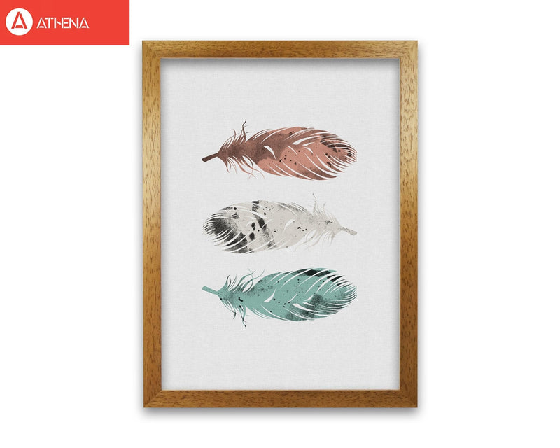 Pastel feathers fine art print by orara studio, framed botanical &
