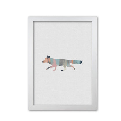 Pastel fox fine art print by orara studio