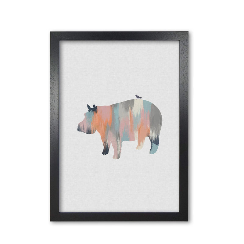 Pastel hippo fine art print by orara studio