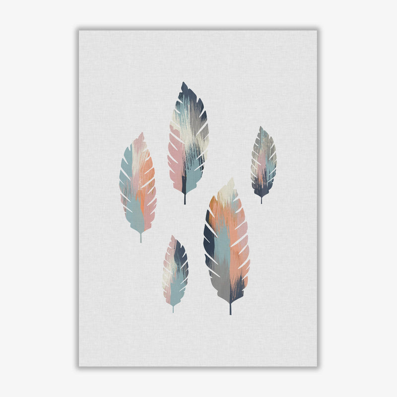 Pastel leaves fine art print by orara studio, framed botanical &