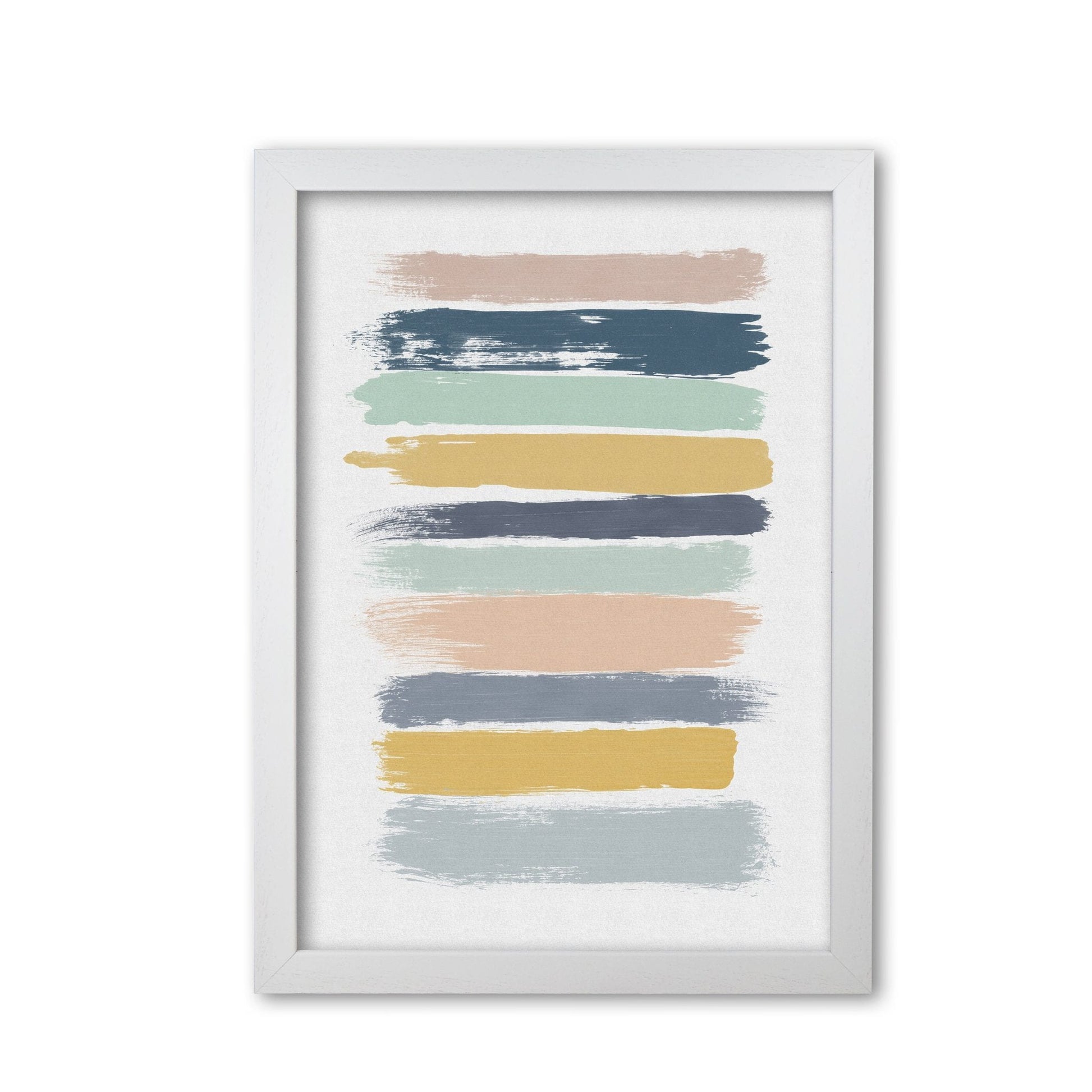 Pastel stripes fine art print by orara studio