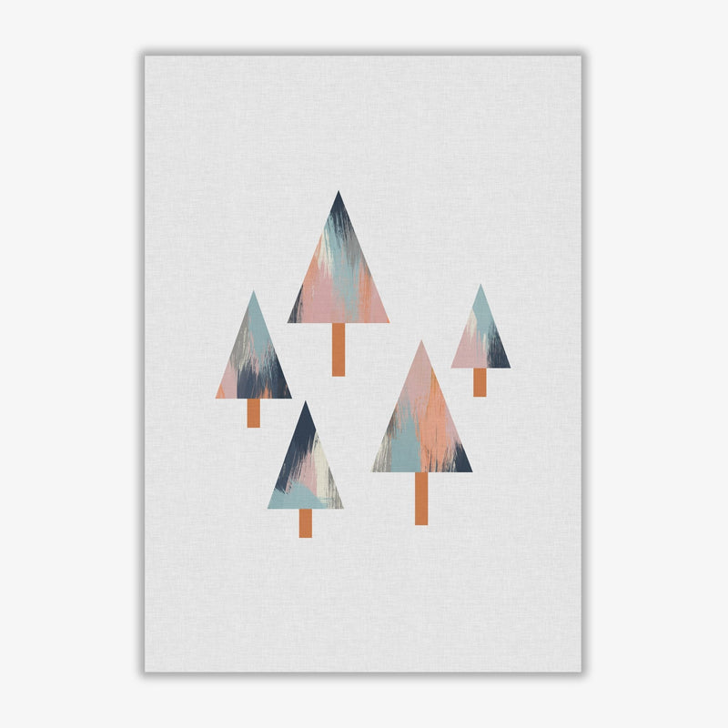 Pastel trees fine art print by orara studio, framed botanical &
