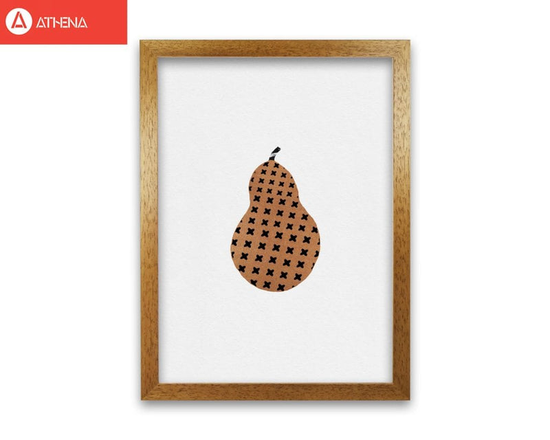Pear fruit illustration fine art print by orara studio, framed kitchen wall art