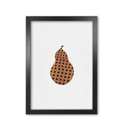 Pear fruit illustration fine art print by orara studio, framed kitchen wall art