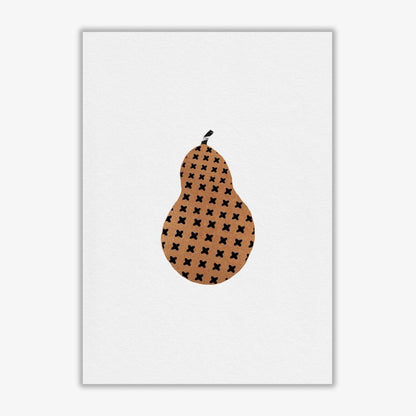 Pear fruit illustration fine art print by orara studio, framed kitchen wall art