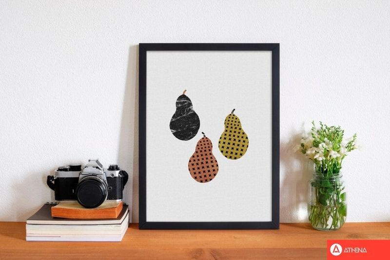 Pears fine art print by orara studio, framed kitchen wall art