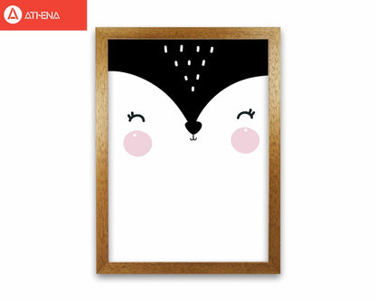 Penguin face scandi modern fine art print