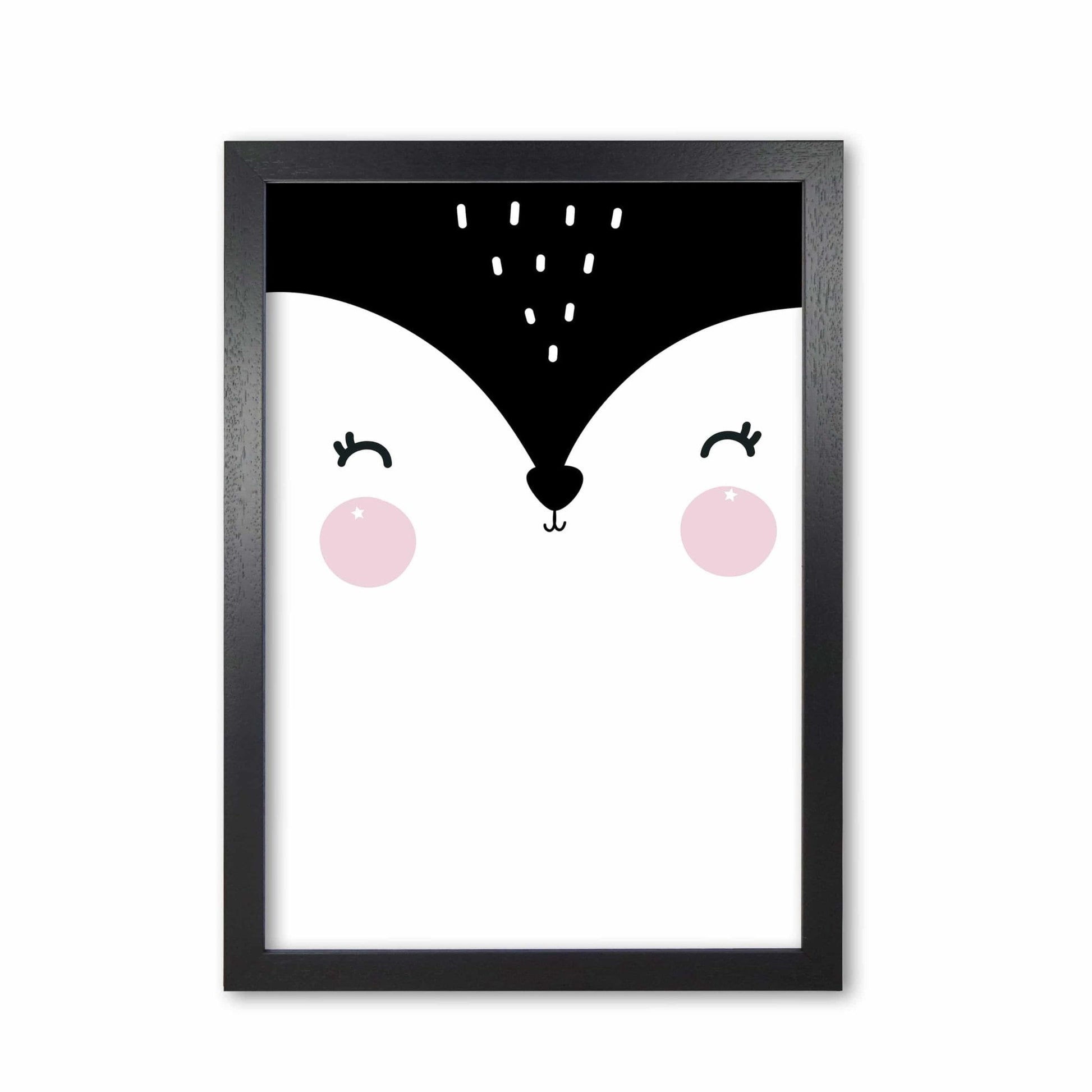 Penguin face scandi modern fine art print