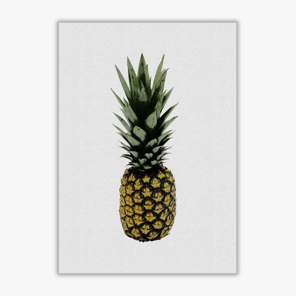 Pineapple fine art print by orara studio, framed kitchen wall art