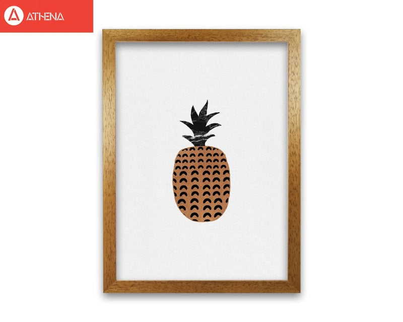Pineapple fruit illustration fine art print by orara studio, framed kitchen wall art