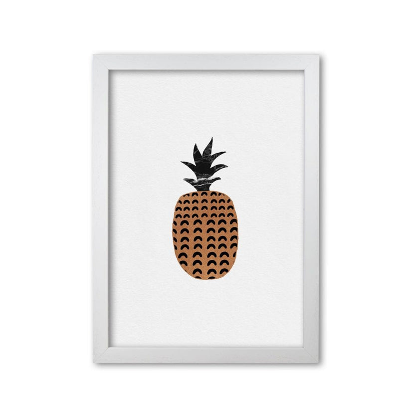 Pineapple fruit illustration fine art print by orara studio, framed kitchen wall art
