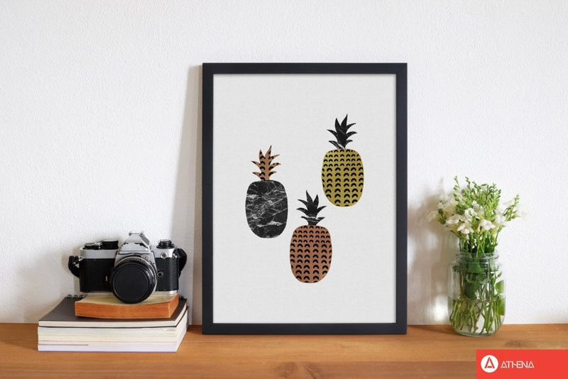 Pineapples fine art print by orara studio, framed kitchen wall art
