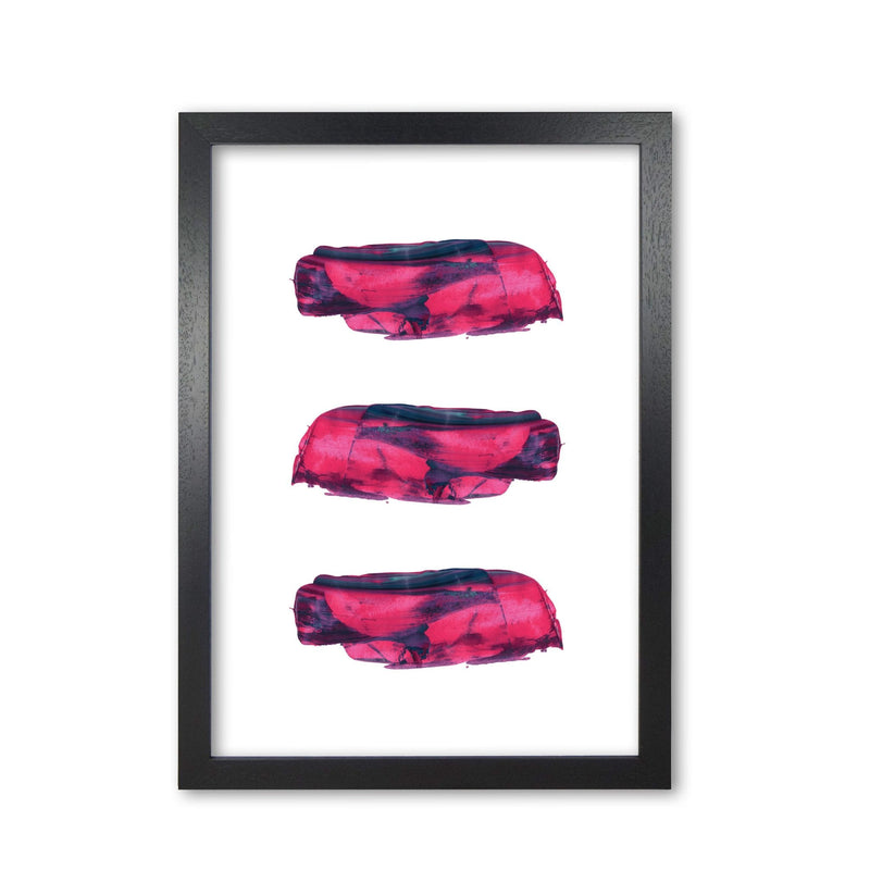 Pink and purple abstract paint strokes modern fine art print