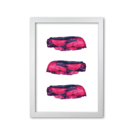 Pink and purple abstract paint strokes modern fine art print