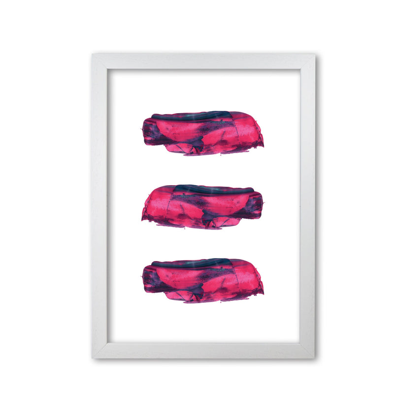 Pink and purple abstract paint strokes modern fine art print