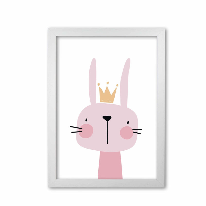 Pink bunny modern fine art print