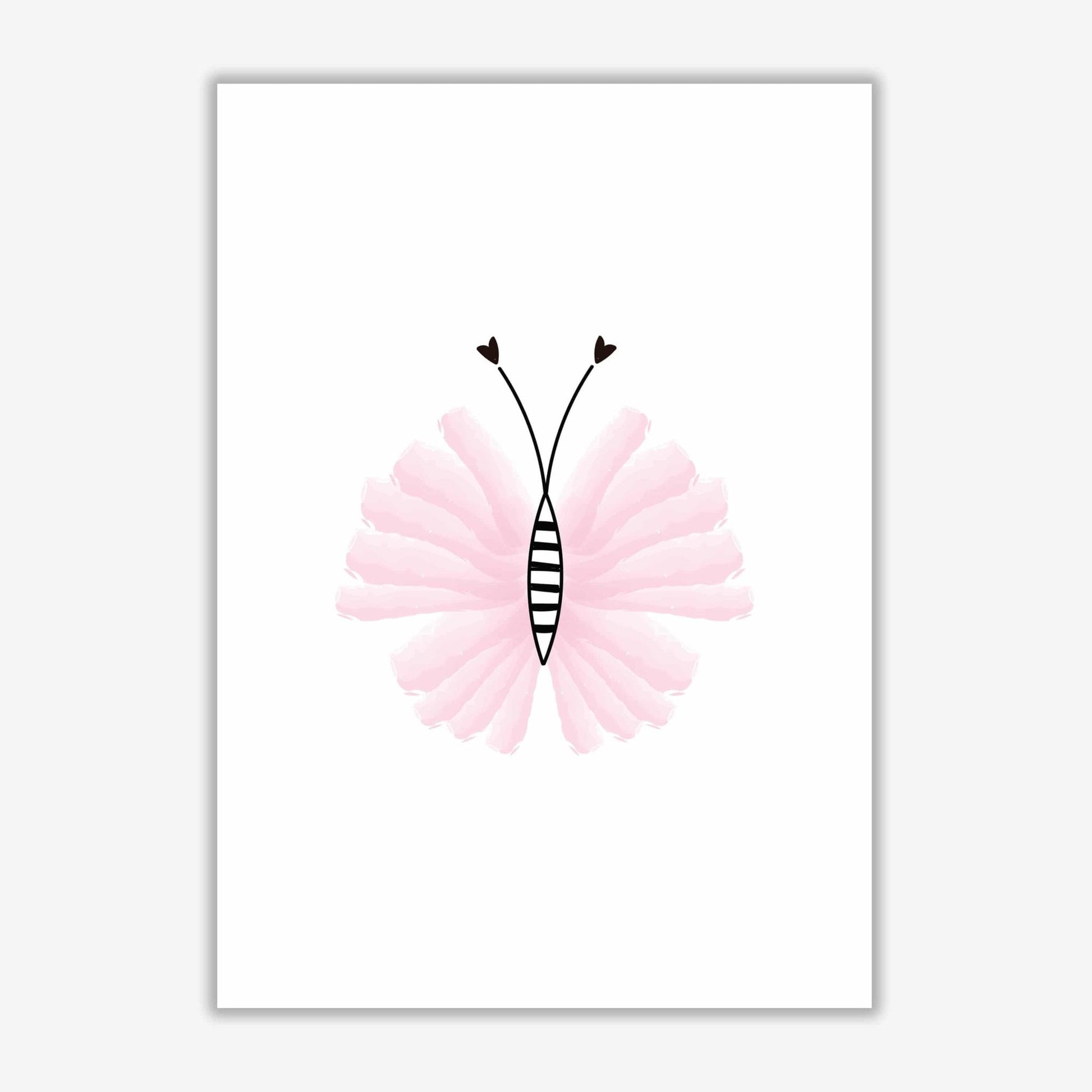 Pink butterfly modern fine art print
