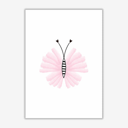 Pink butterfly modern fine art print